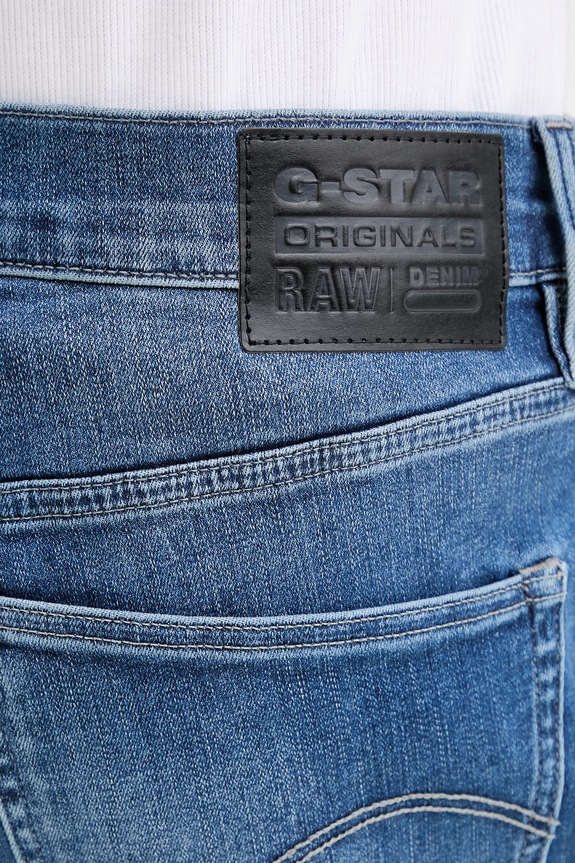 Rifľové krátke nohavice G-Star 3301 Slim Short modrá D10481.8968.071