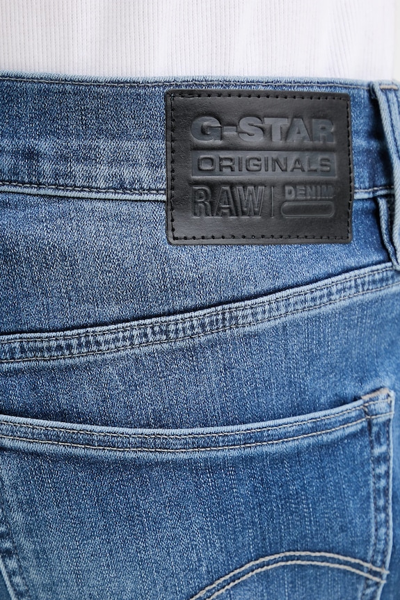 Rifľové krátke nohavice G-Star 3301 Slim Short modrá D10481.8968.071