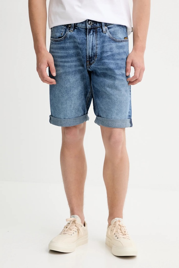 Rifľové krátke nohavice G-Star Mosa Short rifľovina modrá D24430.C052