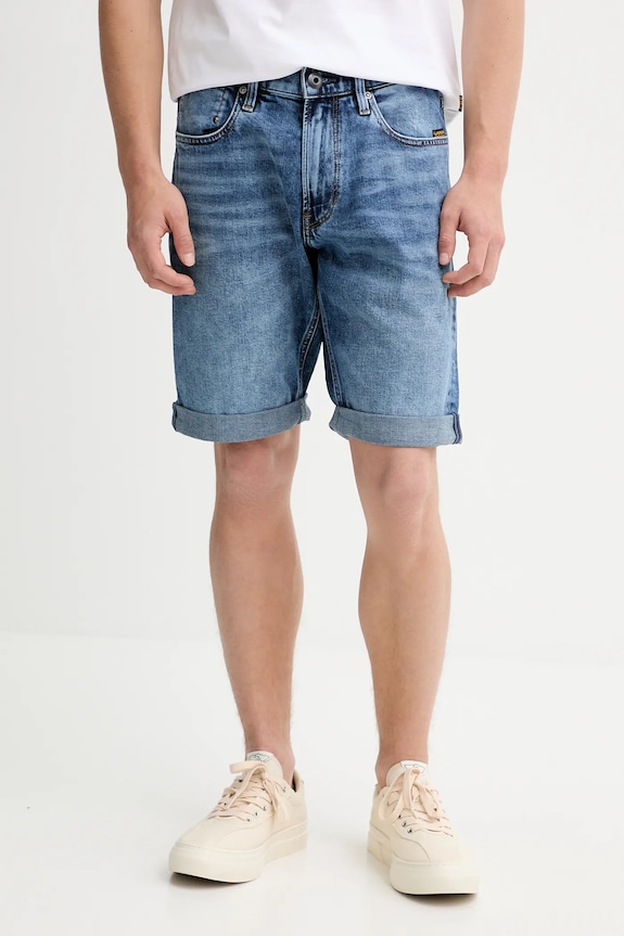 Rifľové krátke nohavice G-Star Mosa Short rifľovina modrá D24430.C052