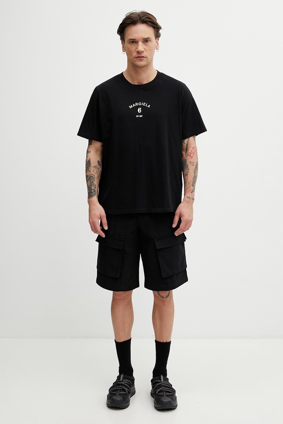 HELIOT EMIL pantaloni scurți din denim pentru bărbați SS26.M.10.163.BLK01.CO negru