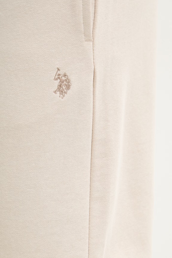 U.S. Polo Assn. pantaloni scurți de trening pentru bărbați din bumbac DHM LB SWEAT MUP3354 bej