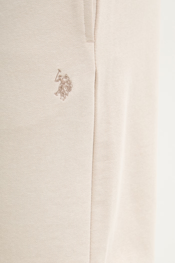U.S. Polo Assn. pantaloni scurți de trening pentru bărbați din bumbac DHM LB SWEAT MUP3354 bej