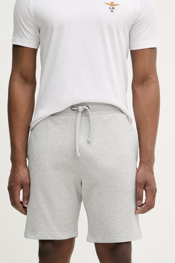 Pamučne kratke hlače U.S. Polo Assn. DHM LB SWEAT pletivo siva MUP3354