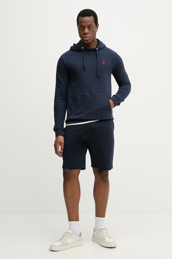 Pamučne kratke hlače U.S. Polo Assn. DHM LB SWEAT MUP3354 mornarsko plava AA00