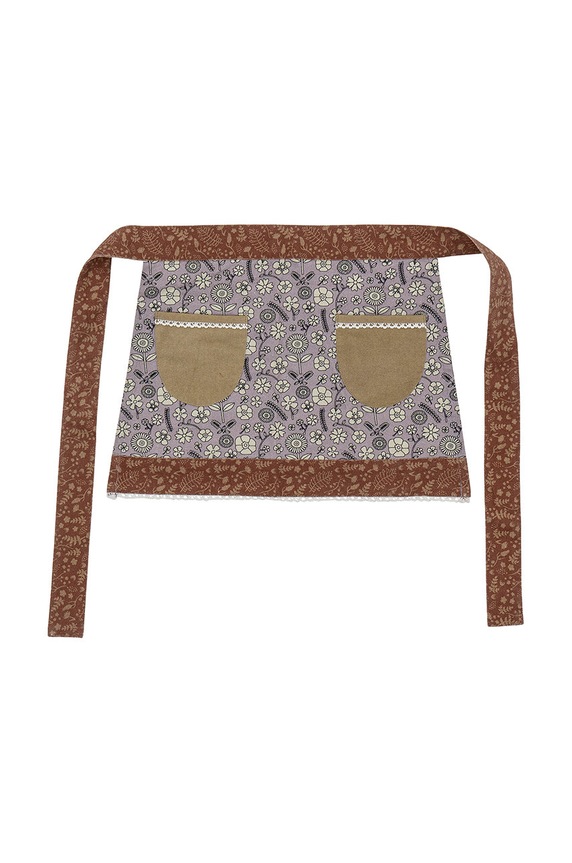 Bloomingville fartuch kuchenny bawełniany Nehla brązowy 82055356