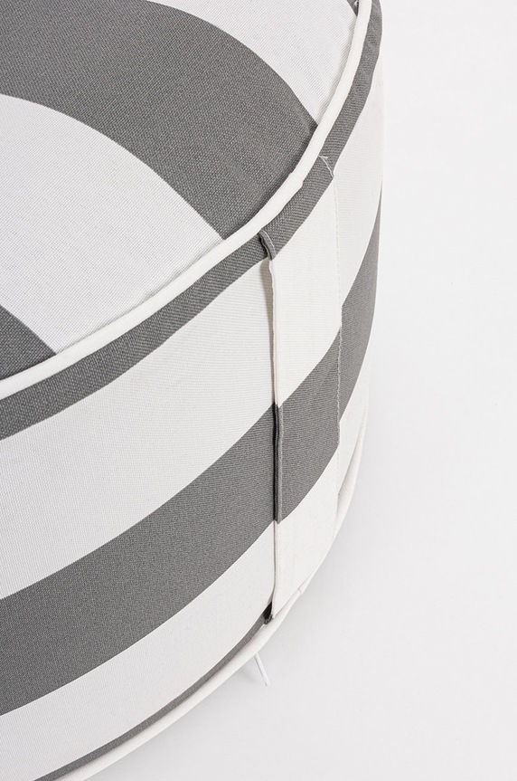 Salon i sypialnia Bizzotto pufa dmuchana Stripes 0806761 szary