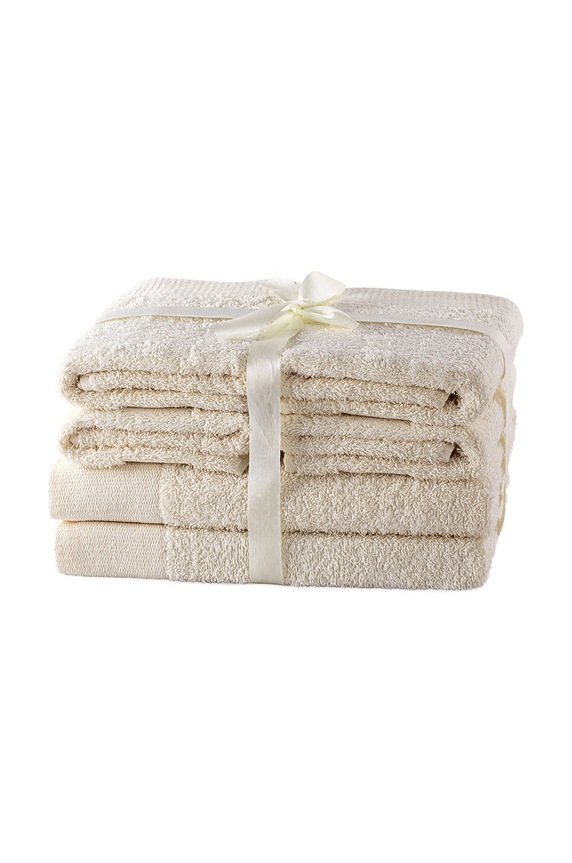 Σετ πετσέτες home & lifestyle od 50 do 140 cm 6-pack μπεζ 4251525428800
