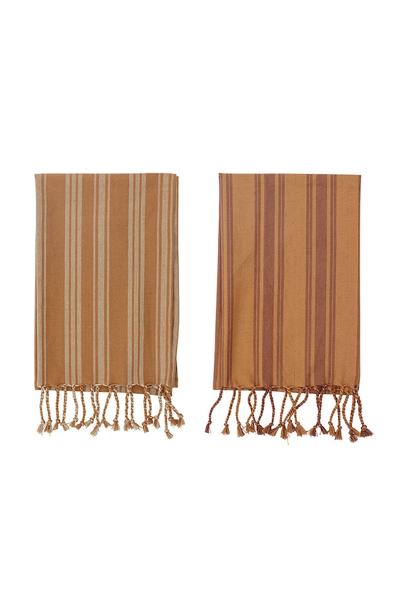 Bloomingville sada kuchyňských utěrek (2-pack) 82055384 hnědá