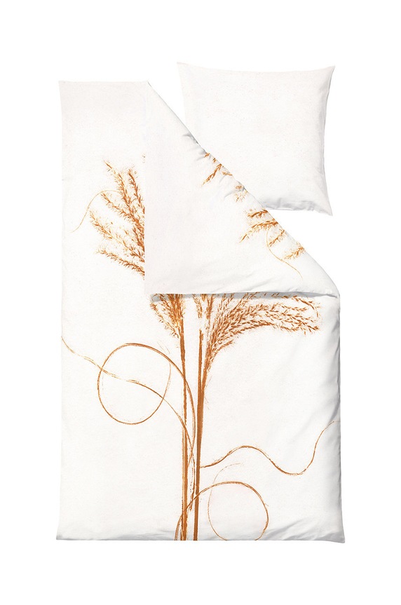 Σετ βαμβακερά κλινοσκεπάσματα Södahl Silvergrass 60x63/140x220 cm κίτρινο 15445