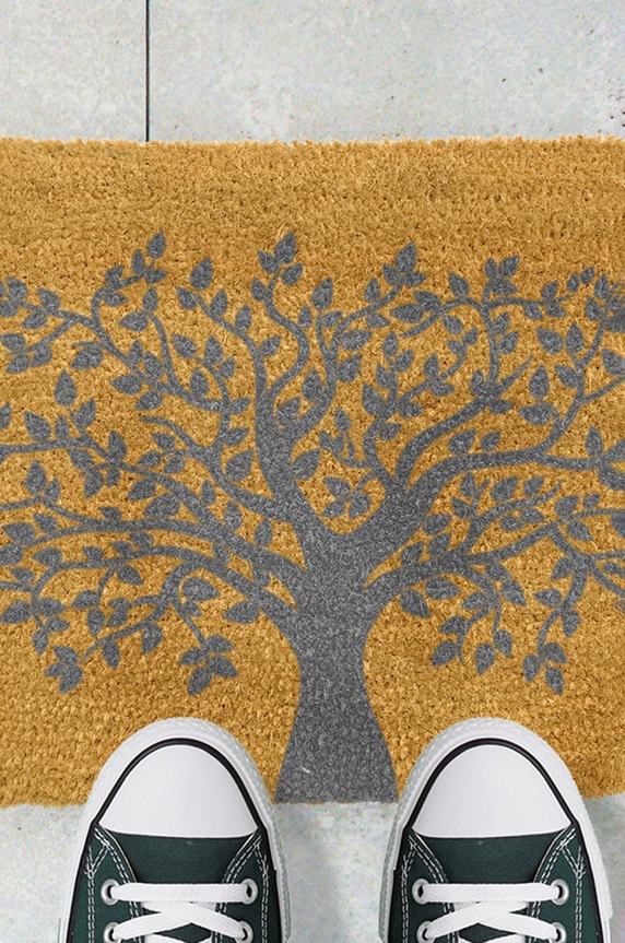 Artsy Doormats wycieraczka Grey Collection GREY.TREEOFLIFE beżowy AA00