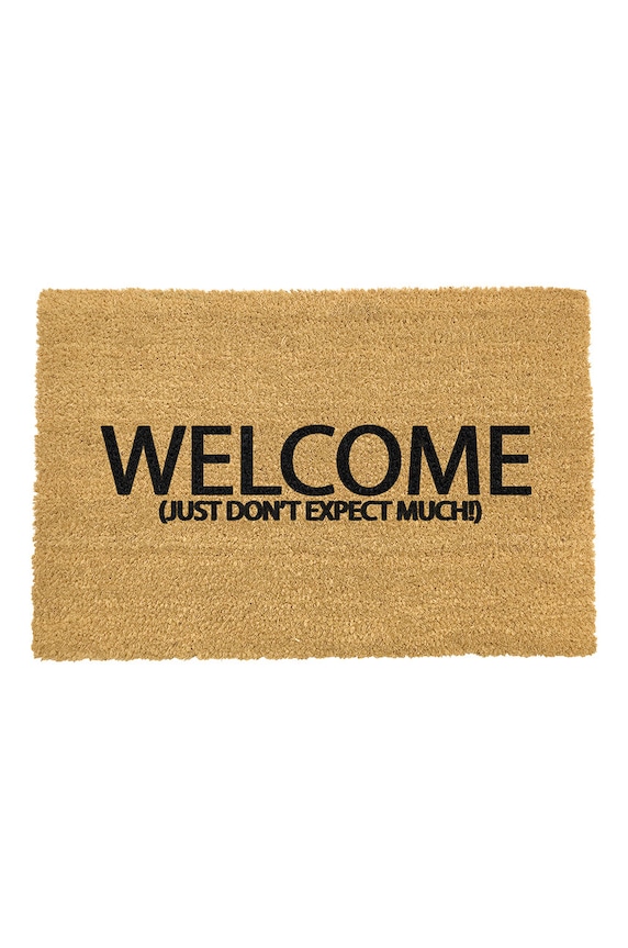Χαλάκι Artsy Doormats Welcome Collection μπεζ TYPO.DONTEXPECTMUCH