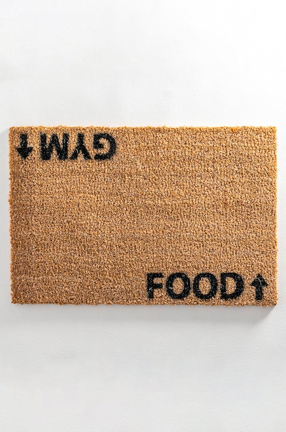 Χαλάκι Artsy Doormats Quirky Collection TYPO.FOODGYM μπεζ AA00