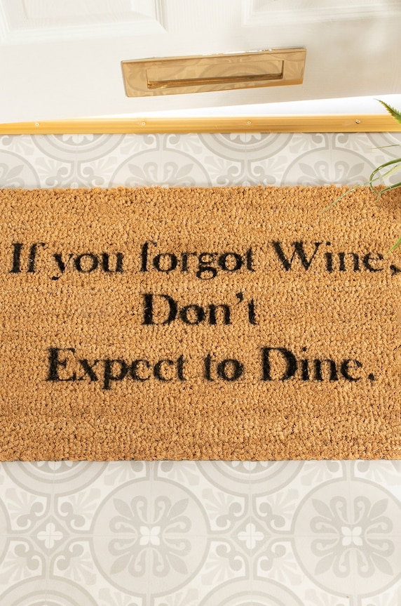 Χαλάκι Artsy Doormats Alcohol Collection TYPO.FORGOTWINE μπεζ AA00