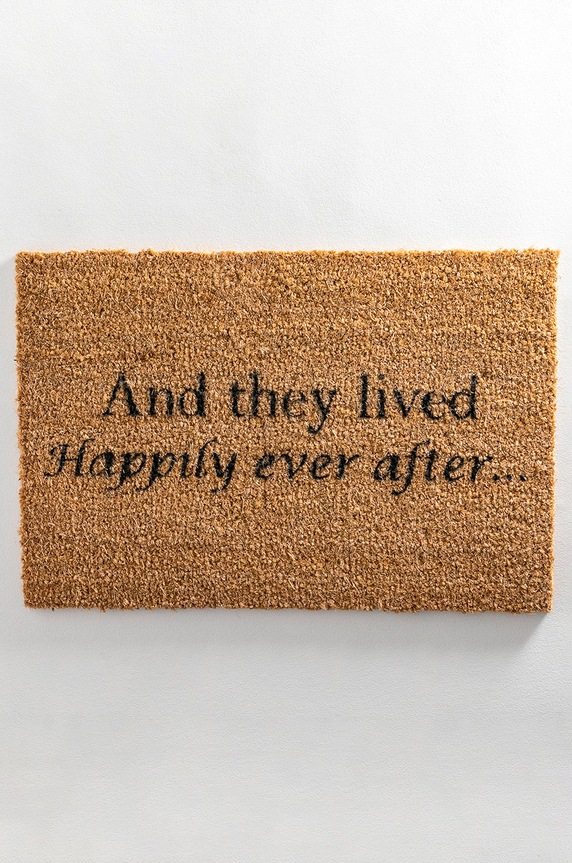 Χαλάκι Artsy Doormats Chic Collection TYPO.HAPPILYAFTER μπεζ AA00