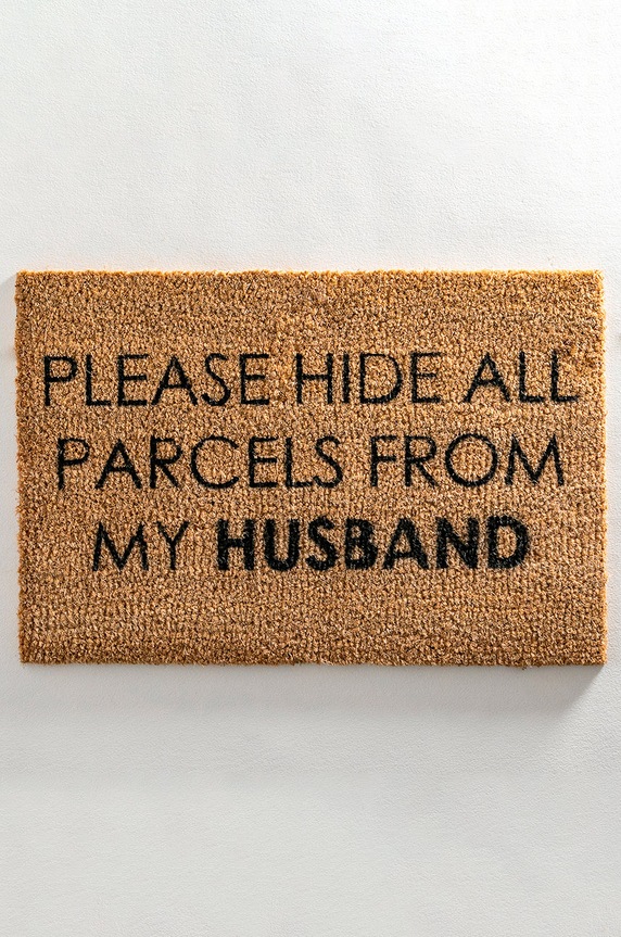 Χαλάκι Artsy Doormats Chic Collection TYPO.HIDEPARCELS μπεζ AA00