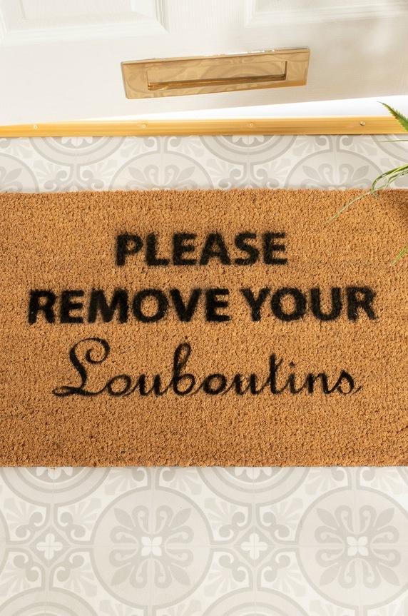 Σαλόνι και υπνοδωμάτιο Χαλάκι Artsy Doormats Chic Collection TYPO.LOUBOUTINS μπεζ
