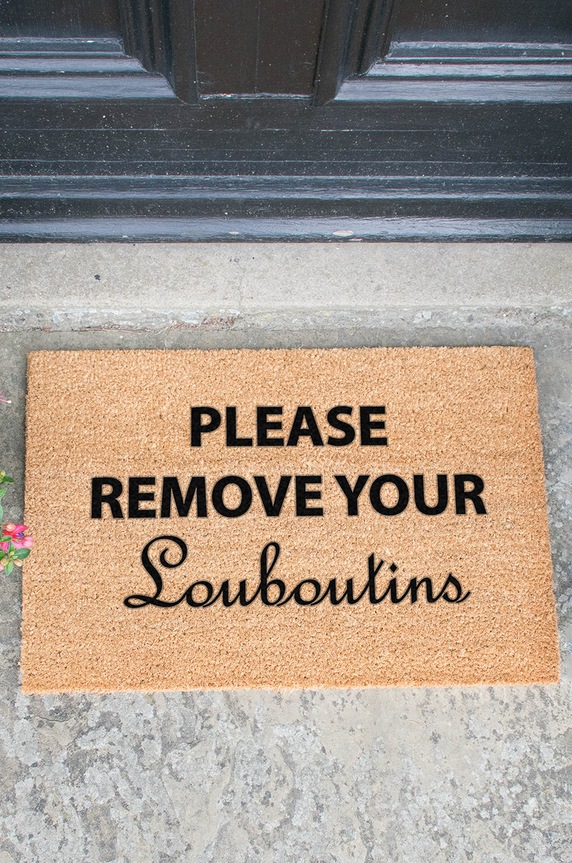 Χαλάκι Artsy Doormats Chic Collection μπεζ TYPO.LOUBOUTINS