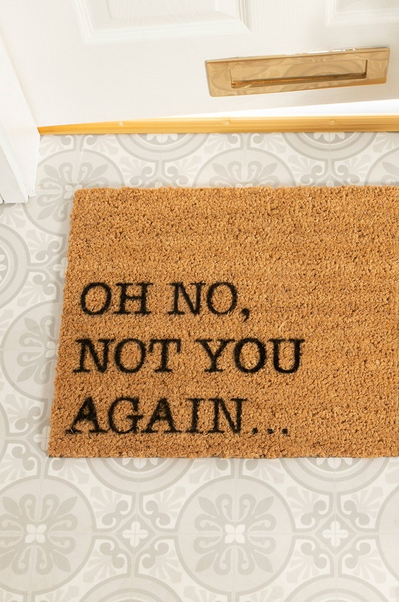 Χαλάκι Artsy Doormats Welcome Collection TYPO.OHNOTYOUAGAINV2 μπεζ AA00