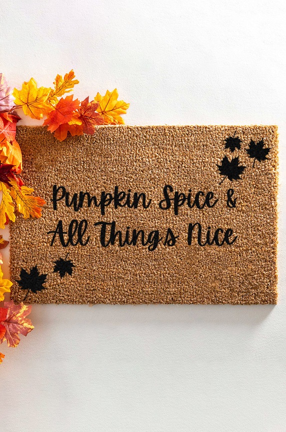 Χαλάκι Artsy Doormats Autumn Collection μπεζ TYPO.PUMPKINSPICE
