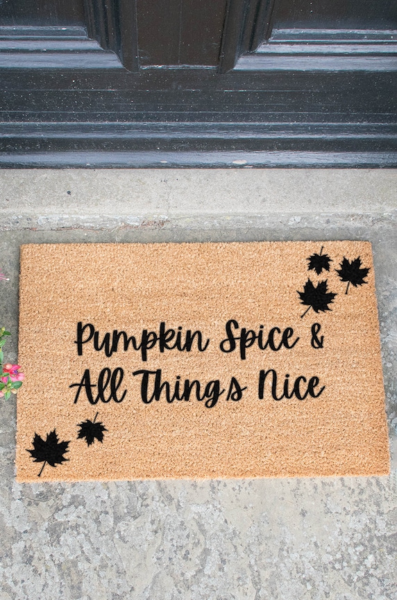 Χαλάκι Artsy Doormats Autumn Collection TYPO.PUMPKINSPICE μπεζ AA00