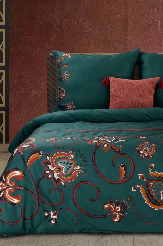Dnevna soba in spalnica Komplet bombažne posteljnine Terra Collection Marocco 220x200/70x80 cm 405970 pisana