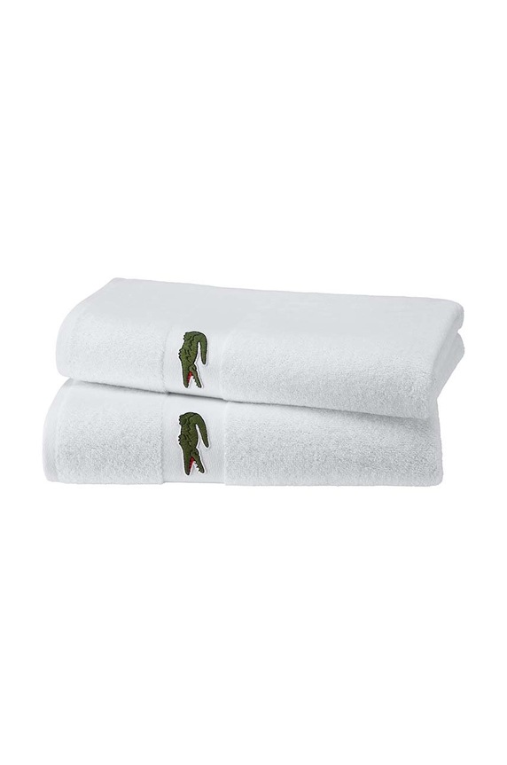 Lacoste duży ręcznik bawełniany 90 x 150 cm 1007095. biały AA00
