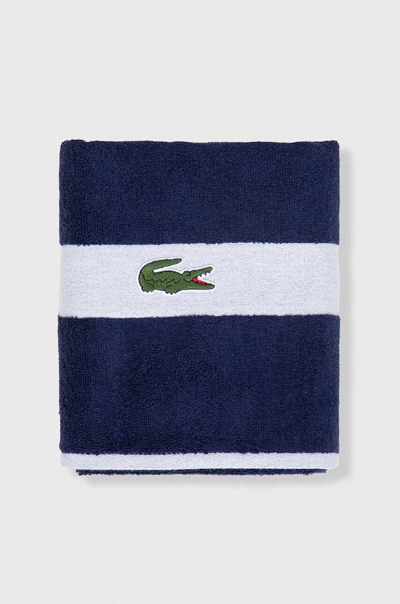 Malý bavlněný ručník Lacoste LCASUAL 55 x 100 cm 1010873 modrá AA00