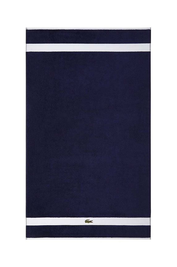 Lacoste közepes méretű pamut törölköző 70 x 140 cm kék 971931