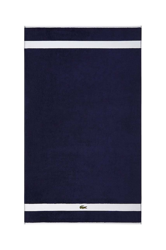 Lacoste közepes méretű pamut törölköző 70 x 140 cm kék 971931