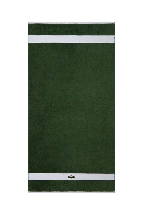 Lacoste mały ręcznik bawełniany LCASUAL 55 x 100 cm zielony 1010877