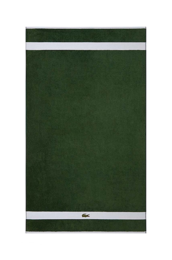 Lacoste nagy méretű pamut törölköző 90 x 150 cm zöld 971936