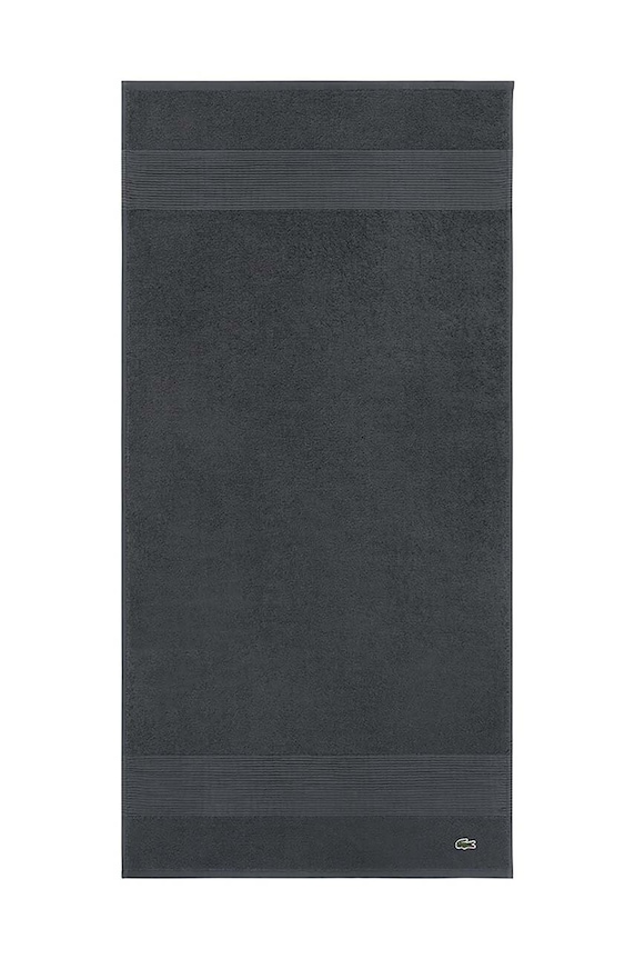 Lacoste közepes méretű pamut törölköző 100 x 150 cm szürke 1007064