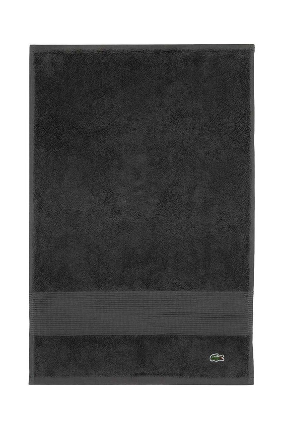 Lacoste mały ręcznik bawełniany LLECROCO 40 x 60 cm szary 1007070.