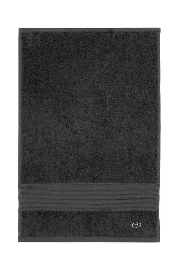Lacoste mały ręcznik bawełniany LLECROCO 40 x 60 cm szary 1007070.