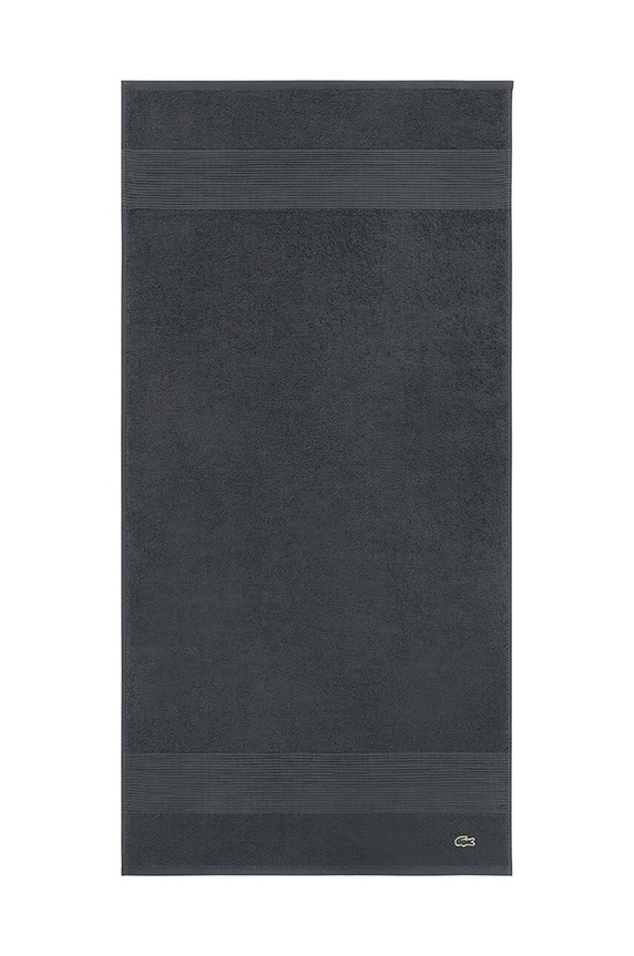 Lacoste prosop mediu din bumbac LLECROCO 70 x 140 cm gri 1007073.