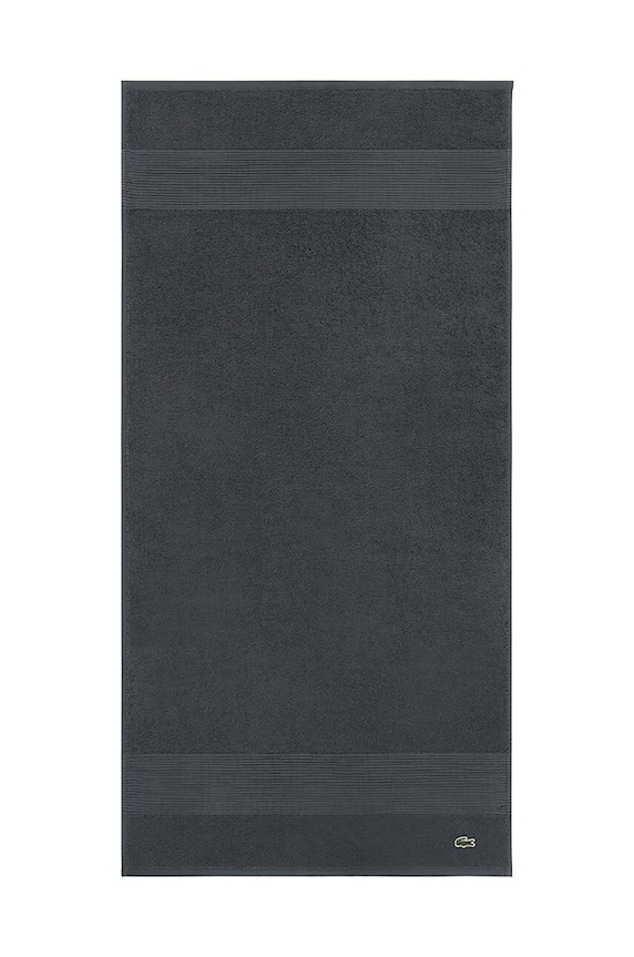 Lacoste prosop mediu din bumbac LLECROCO 70 x 140 cm gri 1007073.