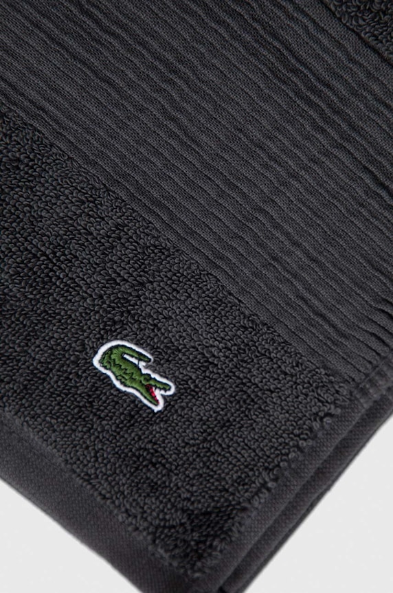 Fürdőszoba Lacoste kis méretű pamut törülközőt 50 x 100 cm 1007076 szürke