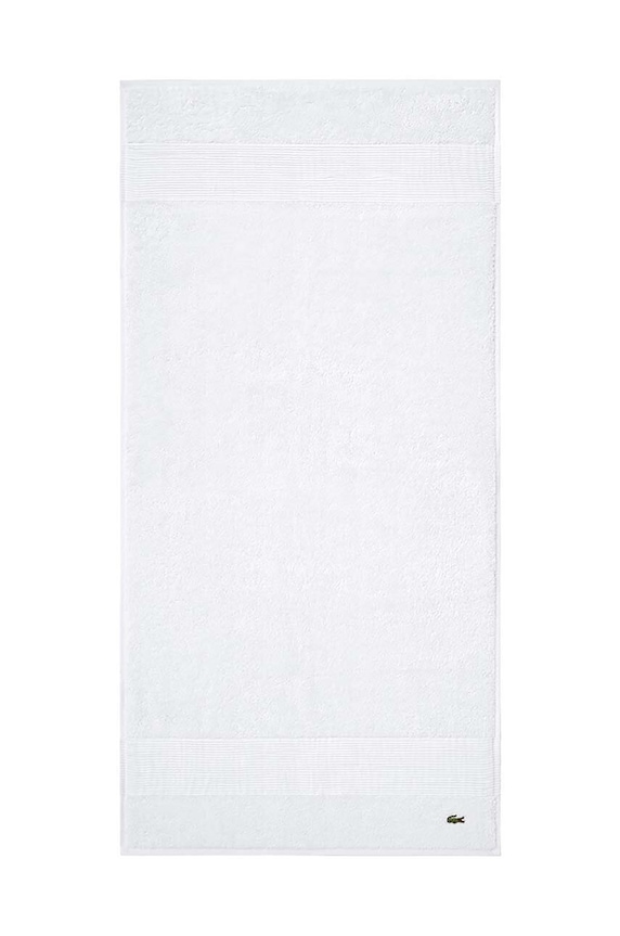 Lacoste mały ręcznik bawełniany 50 x 100 cm biały 972165