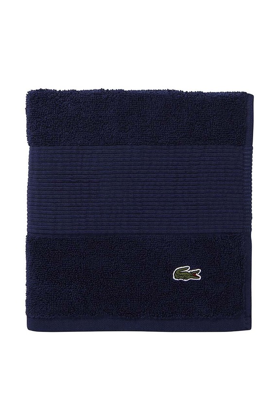 Μπάνιο Μικρή βαμβακερή πετσέτα Lacoste LLECROCO 40 x 60 cm 972170 μπλε