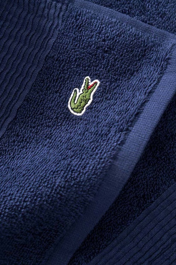 Μικρή βαμβακερή πετσέτα Lacoste LLECROCO 40 x 60 cm μπλε 972170