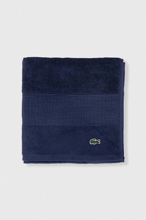 Lacoste mały ręcznik bawełniany 50 x 100 cm 972171 niebieski AA00