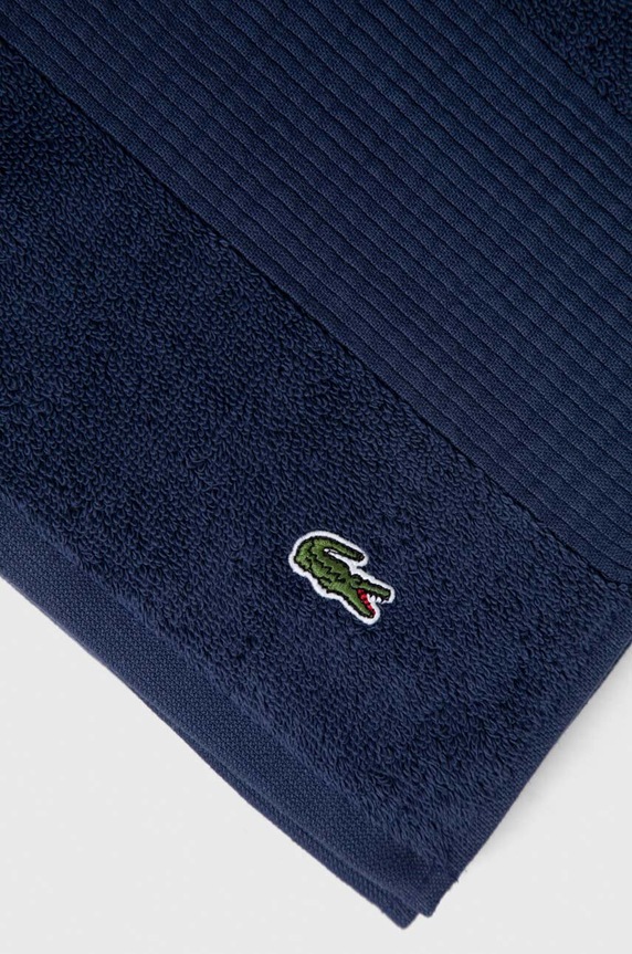 Kúpeľňa Stredný bavlnený uterák Lacoste LLECROCO 70 x 140 cm 972172 modrá