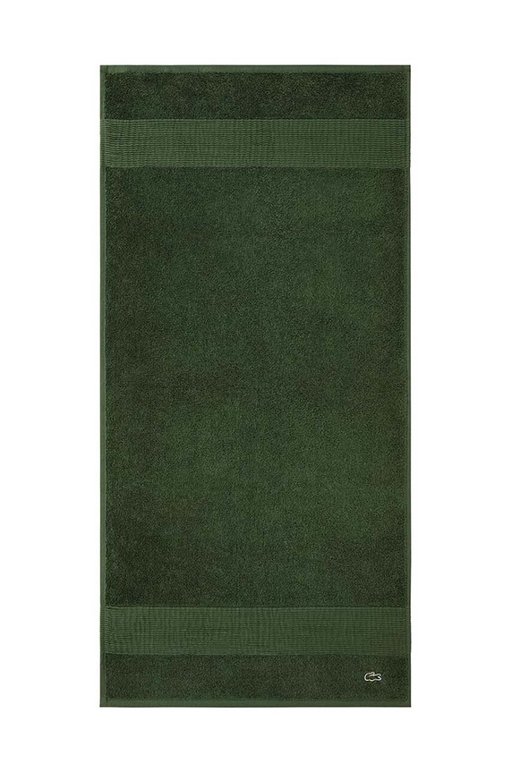 Μικρή βαμβακερή πετσέτα Lacoste LLECROCO 50 x 100 cm πράσινο 972177