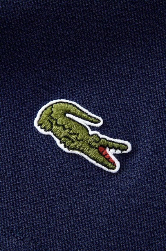 Lacoste narzuta bawełniana niebieski 1003468