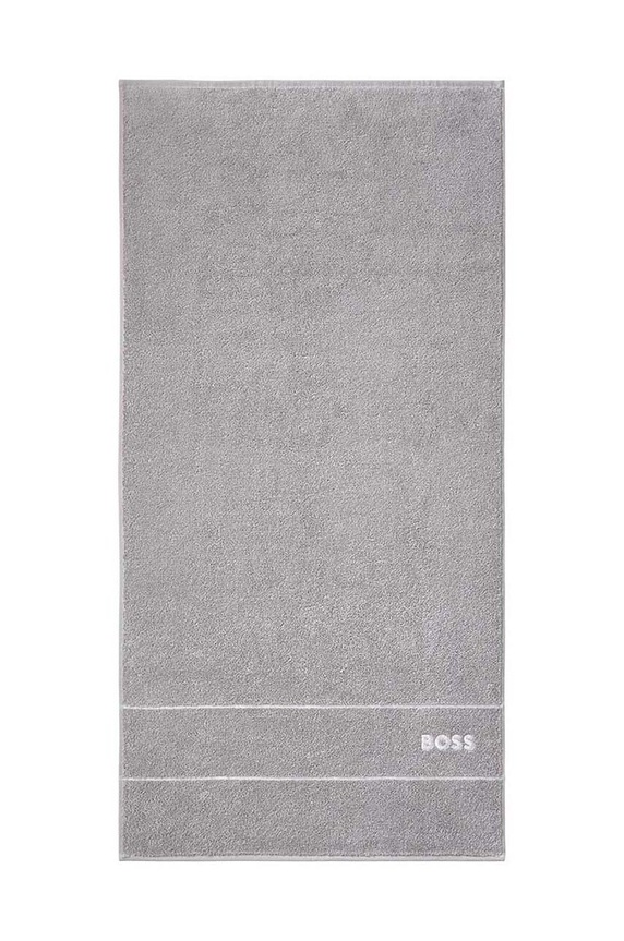 BOSS mały ręcznik bawełniany 50 x 100 cm szary 1011433.