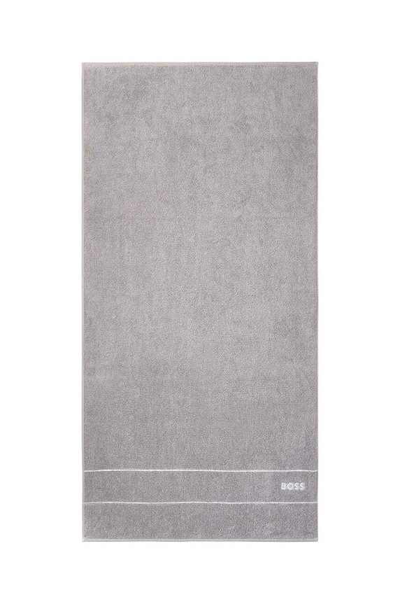 BOSS średni ręcznik bawełniany 70 x 140 cm szary 1011434