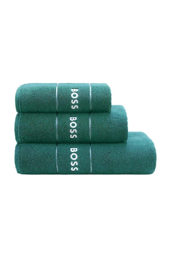 Μικρή βαμβακερή πετσέτα BOSS 40 x 60 cm 1011536 τιρκουάζ AA00