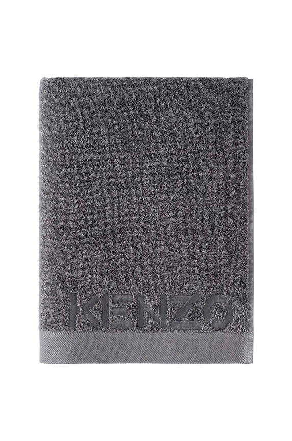 Kenzo ręcznik bawełniany szary 899621