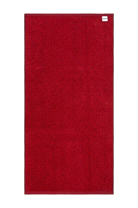 Kenzo duży ręcznik bawełniany 90 x 150 cm 1007244 czerwony AA00